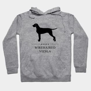 Wirehaired Vizsla Black Silhouette Hoodie